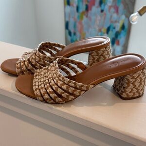 Universal Thread Braided Tan Women's Heeled Sandals